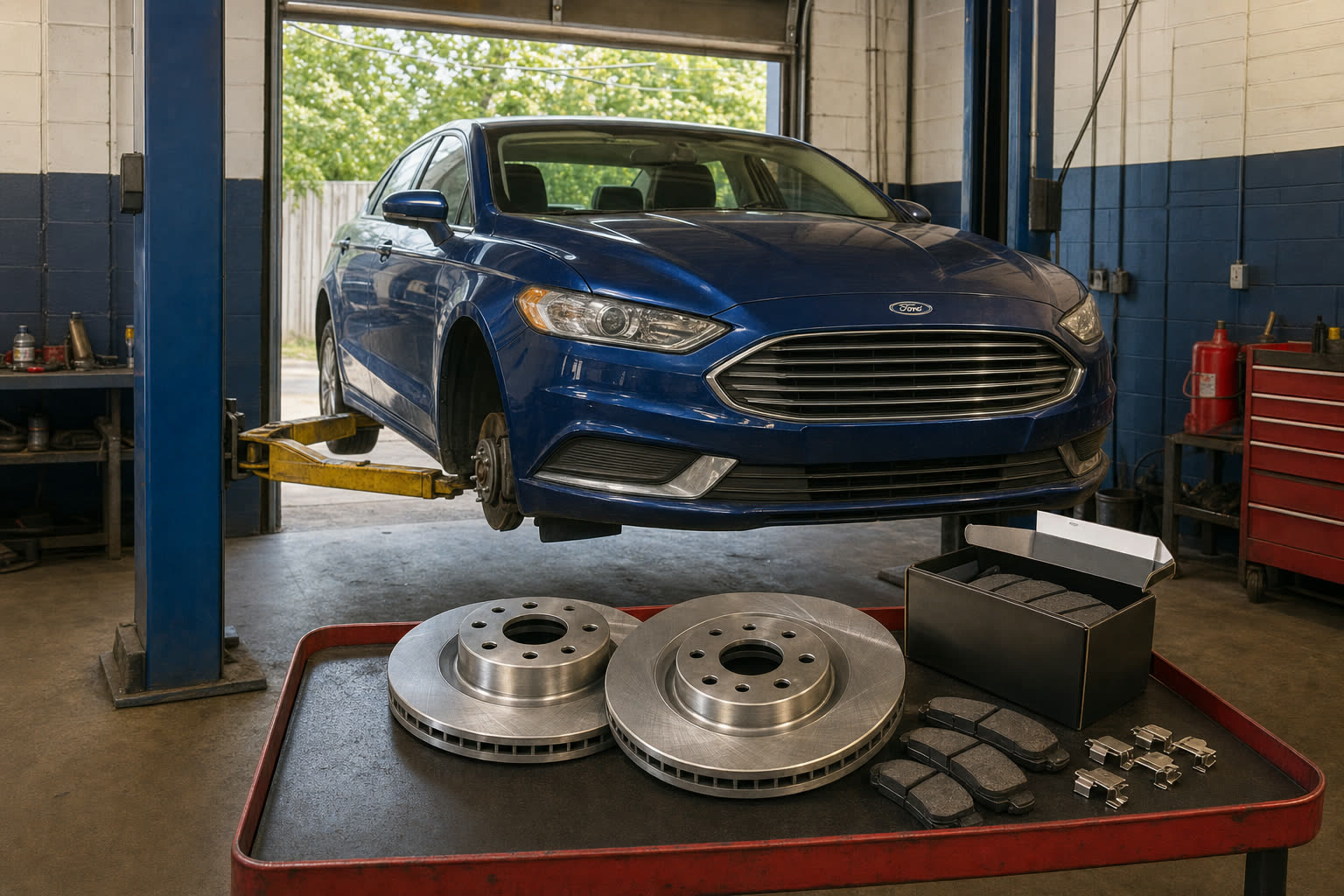 Brake repair at Tees Auto Repairs, Detroit auto repair shop