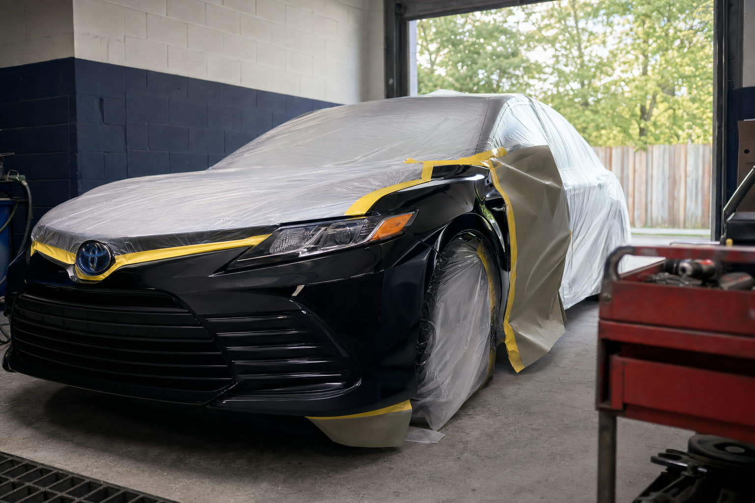 Collision repair at Tees Auto Repairs, Detroit auto repair shop
