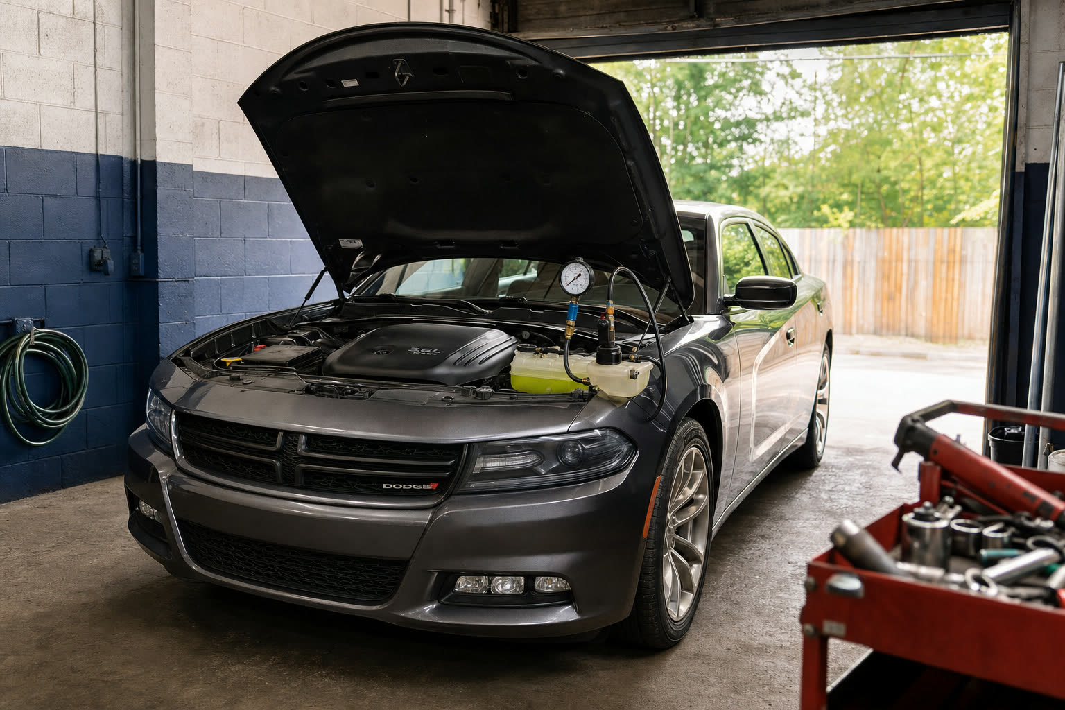 Cooling system repair at Tees Auto Repairs, Detroit auto repair shop