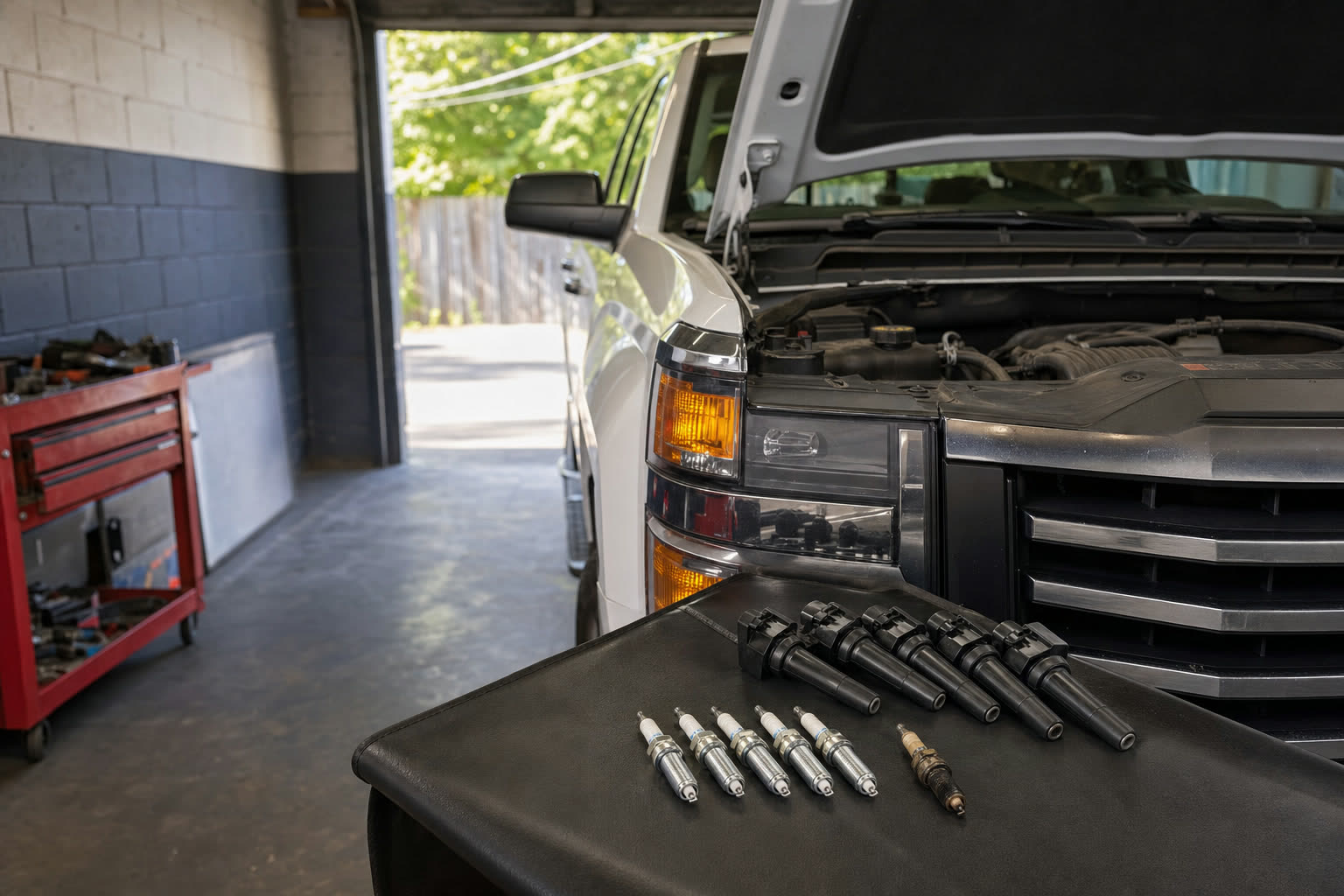 Tune-up at Tees Auto Repairs, Detroit auto repair shop